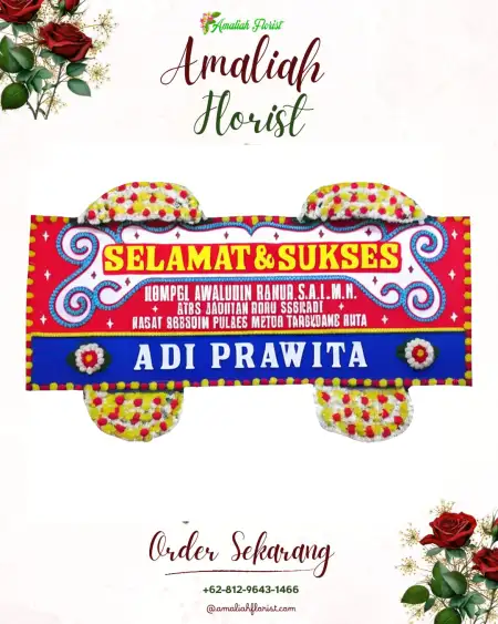 Papan Bunga Ucapan Selamat Hadiwarno